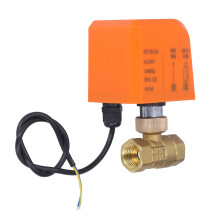 DN15 válvula de bola de dos vías de latón+ABS 6-20W AC220V 1/2 pulg.