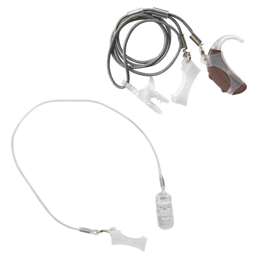 Hearing Aid Single Clip Rope Prevent Lost Hearing Aids Fixation Holder Lanyard for Seniors A13