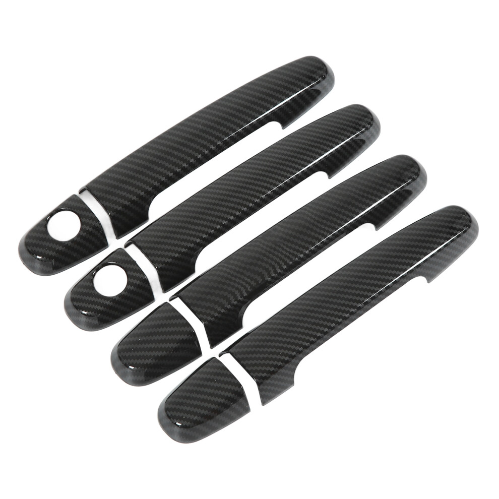 Carbon Fiber Style Exterior Door Handle Protector Cover Decorative Frame Replacement For Camry 2002Â2006 7601321478092
