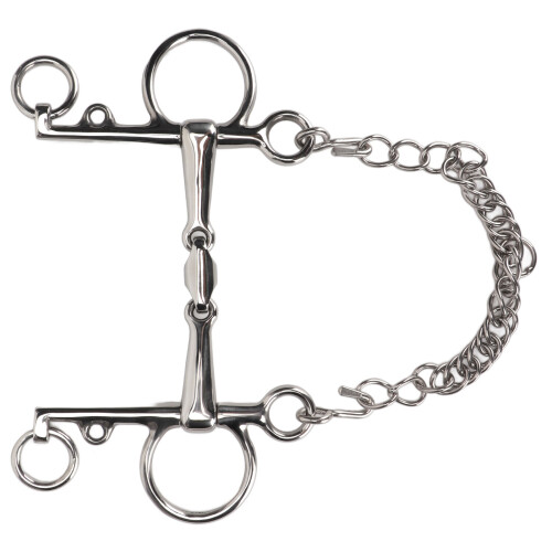 Bocado Pelham: Acero inoxidable+Cobre 5.0x0.7in
