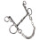 Bocado Pelham: Acero inoxidable+Cobre 5.0x0.7in 4