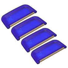 4 piezas de peine quitapelusas para tela de suéter azul y ligero