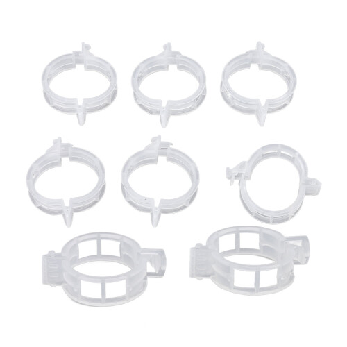 Clips plásticos para tomates, 300 piezas, aro interior de 3 cm y 2,5 cm