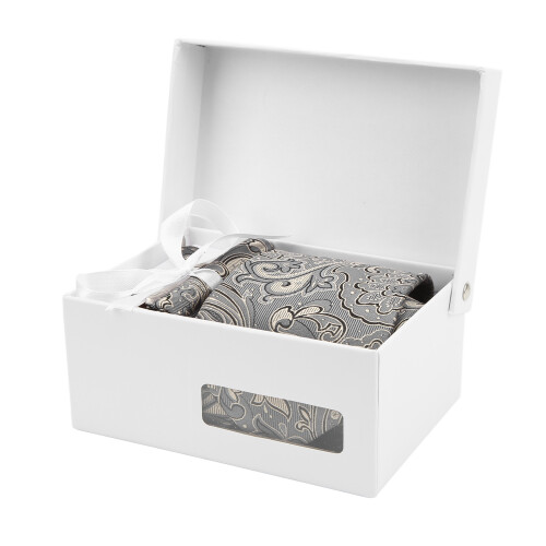 6 Stück Paisley-Muster Krawatten-Set - Polyester-Garn
