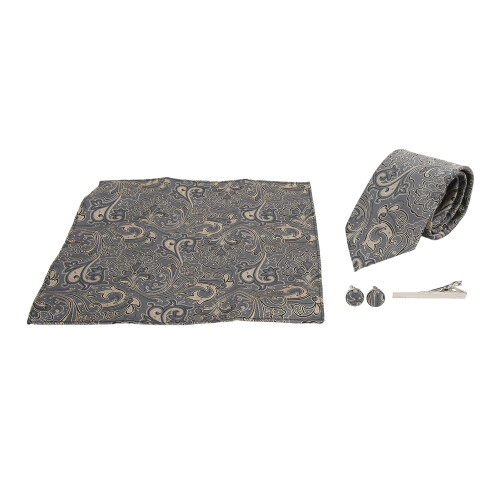 6 Stück Paisley-Muster Krawatten-Set - Polyester-Garn 2