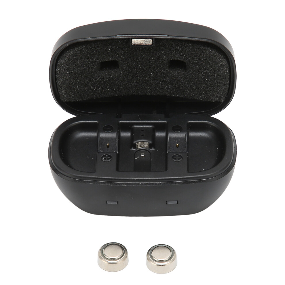 2pcs A675 Button Batteries USB Rechargeable Button Battery Charging Box for Hearing Aids