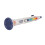 Clarinete de juguete de plástico blanco con 3 pilas AA 4