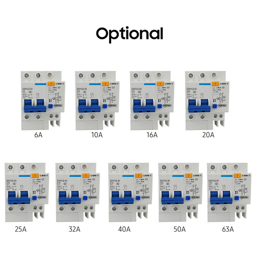Miniatur-2P 30mA 400V Fehlerstrom-Schutzschalter 6-63A 1