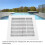 SP-1031 Pool-Hauptablauf 25,3  25,3 cm Weißes ABS 6