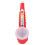 Saxofón de juguete rojo, de plástico ajustable, 3 pilas AA 10