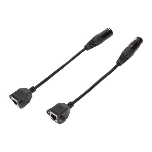2 piezas de cable XLR3 a RJ45, con 3 pines, Plug & Play, hembra 1