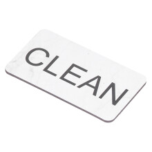 Imán para lavavajillas 5x9 cm 35 g negro y blanco doble cara