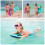 Tabla de surf inflable 69*52*13cm 100kg rosa/azul 4