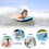 Tabla de surf inflable 69*52*13cm 100kg rosa/azul 10