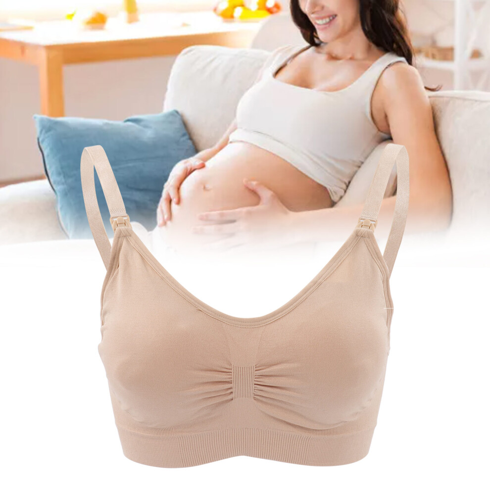 Nursing Bra Women Portable Nylon Soft Elastic Breathable Adjustable Maternity Breastfeeding Bra 4XL