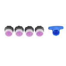 4x aerador de grifo M16.5mm 1.2GPM 0.65in plástico