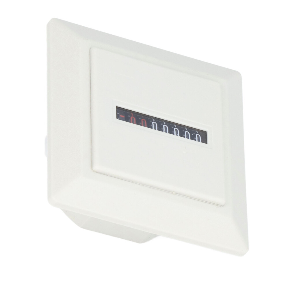 Berm Hour Meter Mechanical Gauge Professional Electronic Industrial Timer 72X72mm White 220Vac 8371321488443