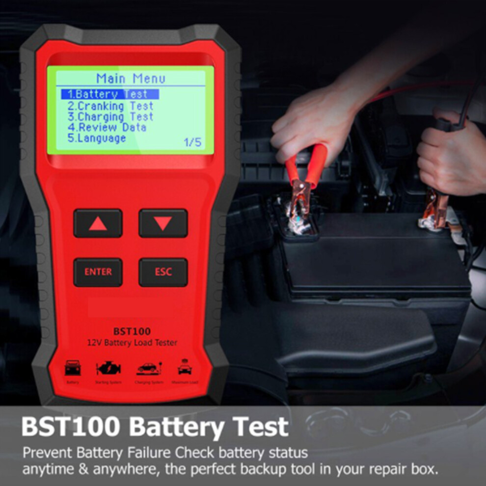 Bst100 12V Cell Tester Auto Accumulator Tester Auto Storage Cell Tester 7901321489129