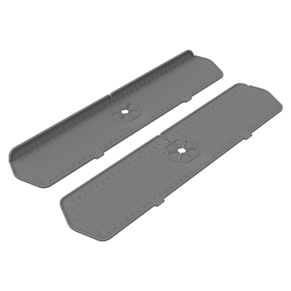Kitchen Faucet Sink Splash Guard Large Silicone Faucet Water Catcher Mat Sink Draining Pad Behind Faucet For Kitchen Bathroom 7901321489198