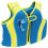 Kinder blaue Neopren-Weste S - Klettverschluss-Fin 13