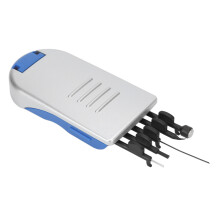 Juego de herramientas de limpieza para audífonos ABS palito para cerumen cepillo