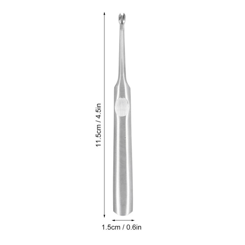 Leder-Kanten-Groover U/V-Typ 115 mm Silber 2