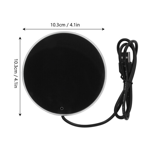 Kaffeebecherwärmer 55C 8–10 W Silber 10,3 cm USB 2