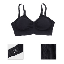 Freihändiger Brustpumpen-BH XL Schwarz, verstellbar