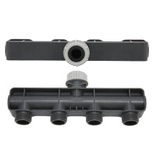Divisor de grifo de 4 vías G3/4 macho/hembra 21,5x8,5 cm