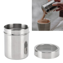 Sugar Shaker Food Grade Stainless Steel Durable Rustproof Widely Used Powder Dispenser for Salt Sugar Pepper