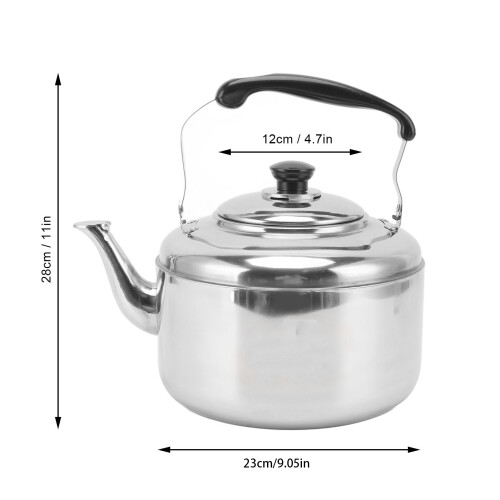 Tetera de acero inoxidable 5.5L 12x28x23cm Plateado 2
