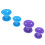 20 piezas de rulos en forma de hongo L/S Morado-Azul 5