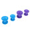 20 piezas de rulos en forma de hongo L/S Morado-Azul 9