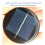 2 piezas 6V panel solar redondo 80mm 0,5 W polisilicio 4