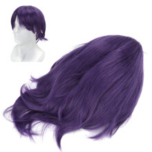 Herren kurze Anime-Cosplay-Perücke - Lila für Partys
