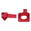 CR-10S PRO Extrusor de doble engranaje de aluminio rojo 12