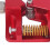 CR-10S PRO Extrusor de doble engranaje de aluminio rojo 4