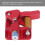 CR-10S PRO Extrusor de doble engranaje de aluminio rojo 9