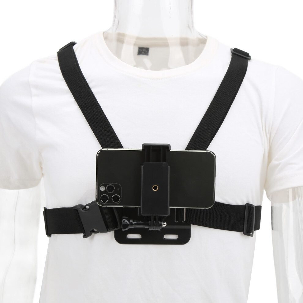 Outdoor Live Mobile Phone Chest Strap Chest Mount Harness Chesty Strap for DJI Osmo Action