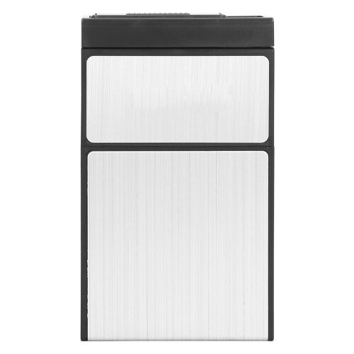 Zigarettenkästchen mit USB-Ladefunktion, 20 Stück, 6  2,8  10 cm, Silber 2