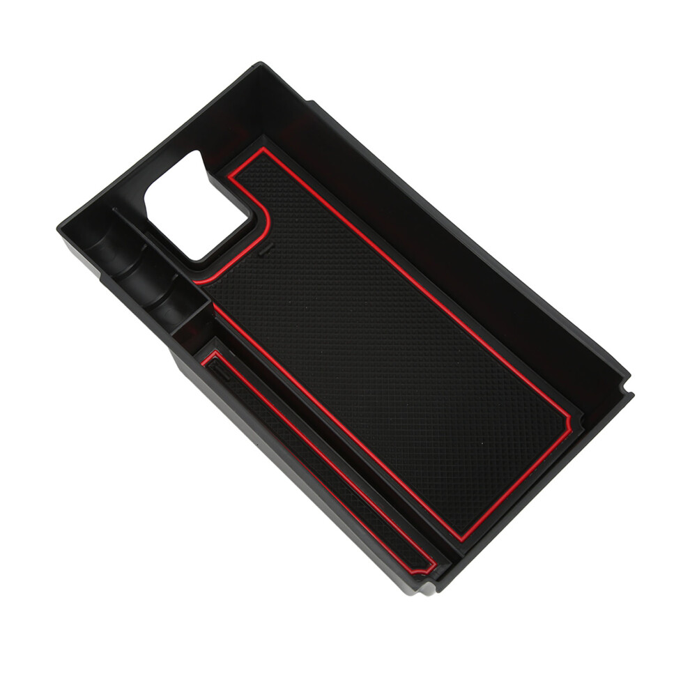 Center Console Organizer Armrest Storage Box With Rubber Nonslip Pad Replacement For Harrier 2020Â2022 Red 4991321496428