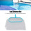 Red de malla de nylon verde para skimmer de piscina 39.5x29x3cm 183g 3