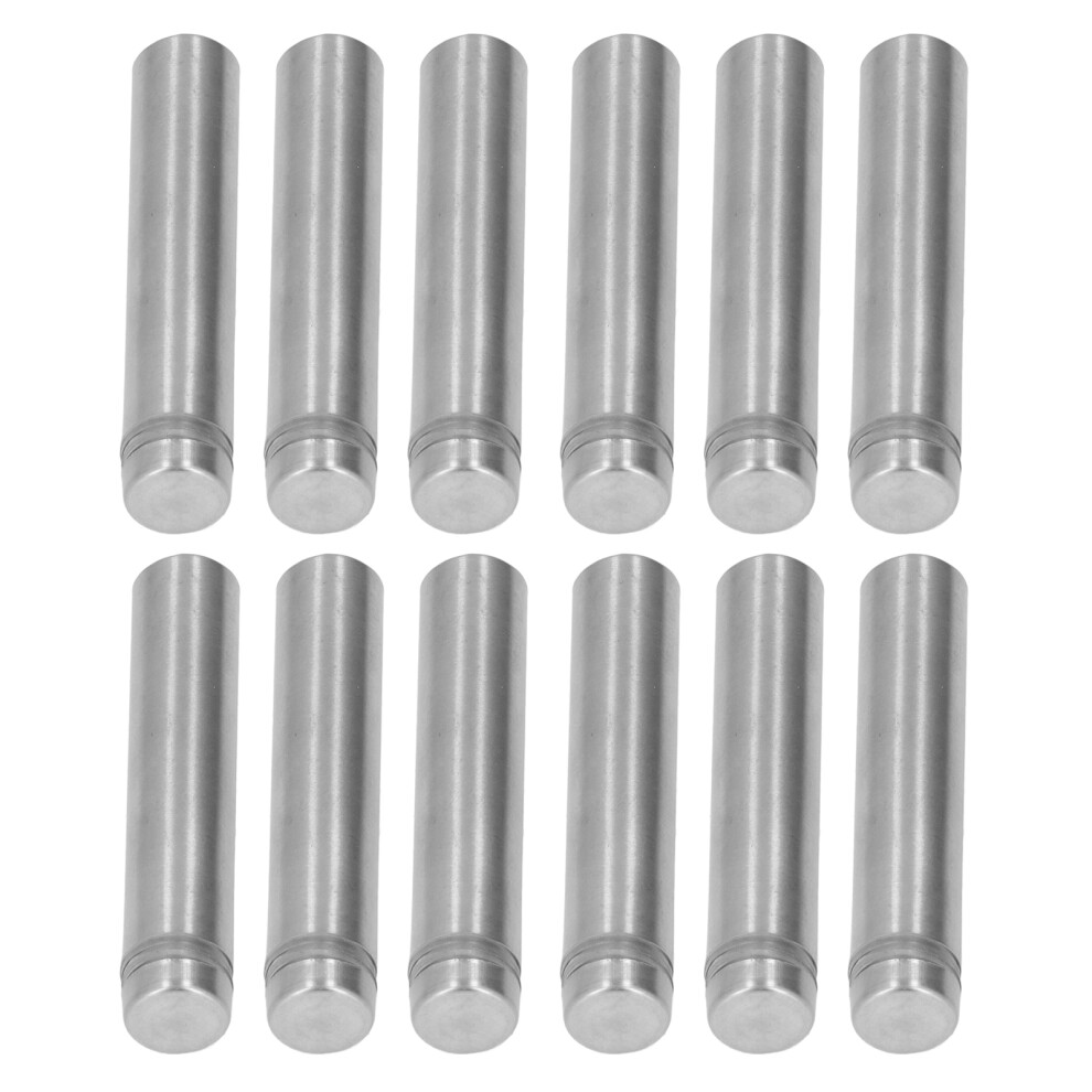 12Pcs Stainless Steel Standoff Screw 12X60mm Sign Holder Mounting Screws With Wall Anchors 9371321497635