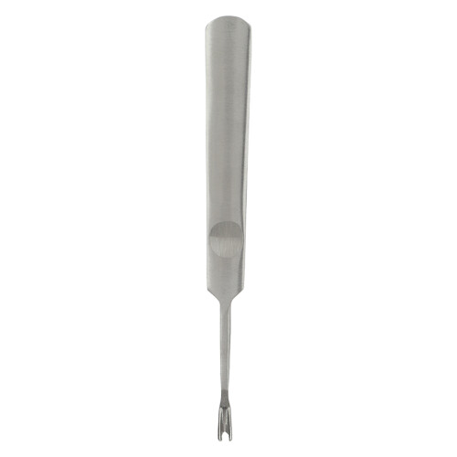 Leder-Groover 95 V-Typ, Edelstahl, Silber