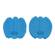 2 piezas de pedales para bicicleta de niños, de plástico, azul, para triciclo.