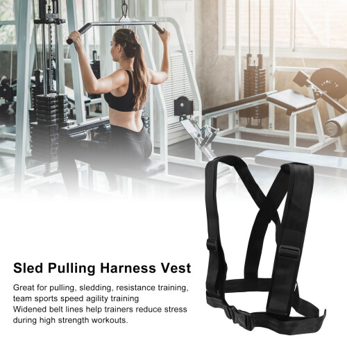 Sled Harness Tire Pulling Strap Resistance Strength Training Shoulder Strap Fitness Equipment 2