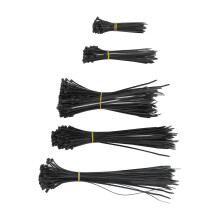 550 Stück Nylon-Kabelbinder-Set Schwarz 300mm/12 Zoll