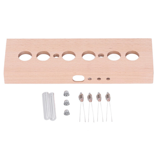 DIY Glow Tube Clock Kit IN14 4 Lampen Buche 1