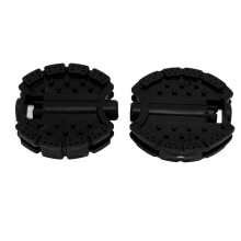 2 Stück Kunststoff-Kinderfahrradpedale Schwarz Vorderrad
