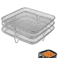 8-tums grillgaller i rostfritt stål med 3 lager för Instant Vortex Air Fryer COSORI Air Fryer